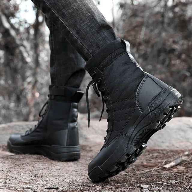 GENZY Tactical Pro™ — Premium Black Tactical Boots