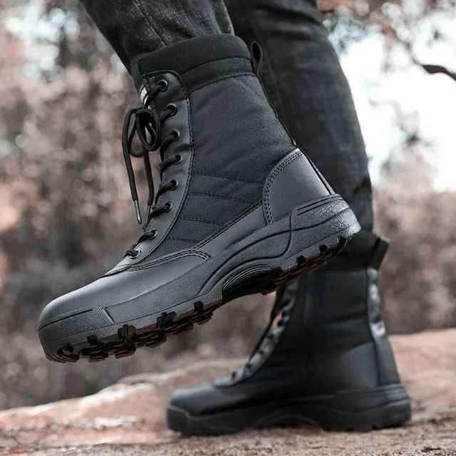 GENZY Tactical Pro™ — Premium Black Tactical Boots