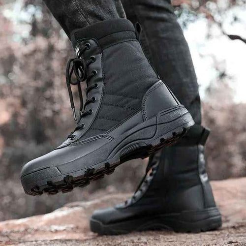 GENZY Tactical Pro™ — Premium Black Tactical Boots