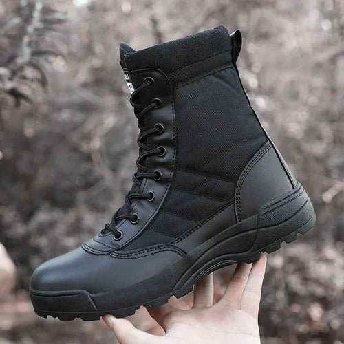 GENZY Tactical Pro™ — Premium Black Tactical Boots