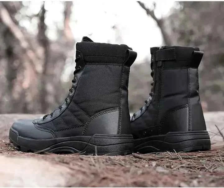 GENZY Tactical Pro™ — Premium Black Tactical Boots